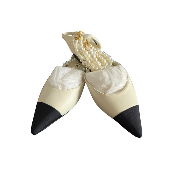Chanel Flats With Pearls Straps - Picture 5 of 6